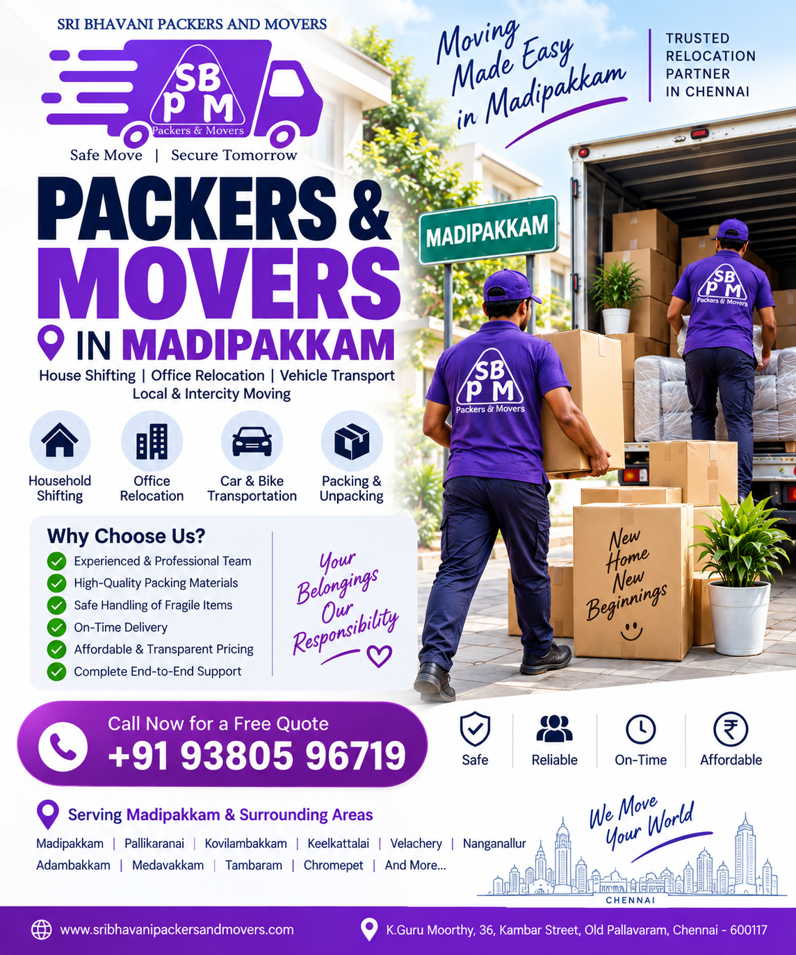 Packers and Movers in madipakkam